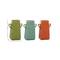 10&#x22; Multicolored Stoneware Vintage Vase Set